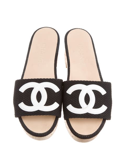 chanel logo sandal|Chanel sandals official site.